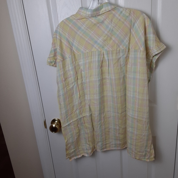 NWT Buffalo David Bitton Top Yellow XL Let's Plaid - Picture 7 of 15